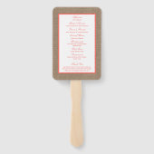 Het Collectie van de Koraalrivierbeugel Handwaaier (Achterkant)