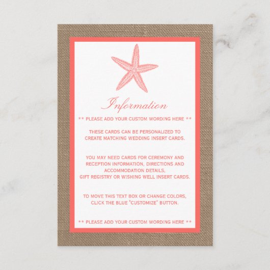 Het Collectie van de Koraalrivierbeugel Informatiekaartje (Voorkant)