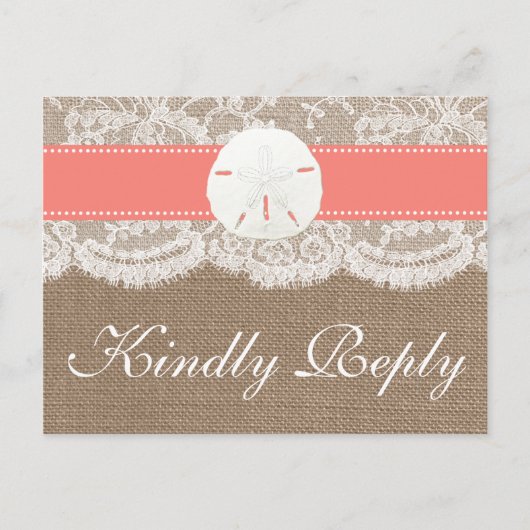 Het Collectie van de Koraalzandband RSVP Uitnodiging Briefkaart (Voorkant)