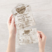 Het Collectie van de kruidachtige hemdboom All In One Uitnodiging (Afscheurbaar)