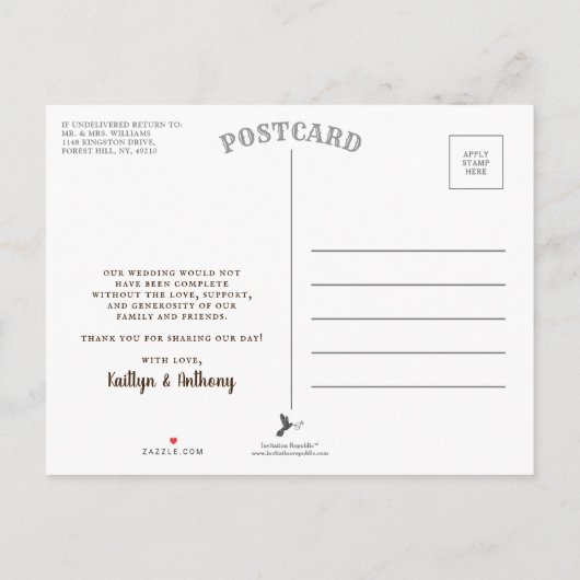 Het Collectie van de kruising van de kruidachtige  Aankondigingskaart (Achterkant)