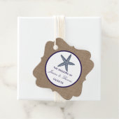 Het Collectie van de marineslankerende strandbruil Bedankjes Labels (In situ)