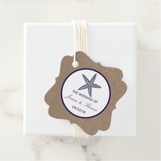 Het Collectie van de marineslankerende strandbruil Bedankjes Labels (In situ)