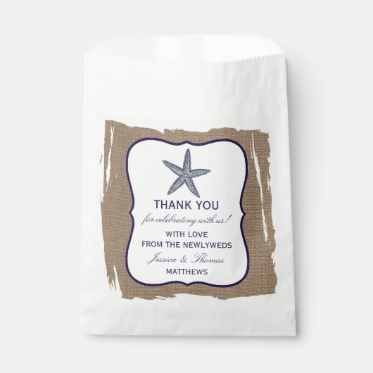 Het Collectie van de marineslankerende strandbruil Bedankzakje (Voorkant)