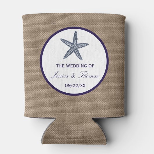 Het Collectie van de marineslankerende strandbruil Blikjeskoeler (Achterkant)