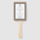 Het Collectie van de marineslankerende strandbruil Handwaaier (Voorkant)