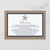 Het Collectie van de marineslankerende strandbruil Informatiekaartje (Voorkant)