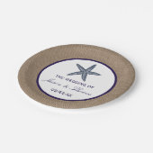 Het Collectie van de marineslankerende strandbruil Papieren Bordje (Gekanteld)