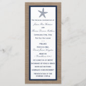 Het Collectie van de marineslankerende strandbruil Programmakaart (Voorkant)