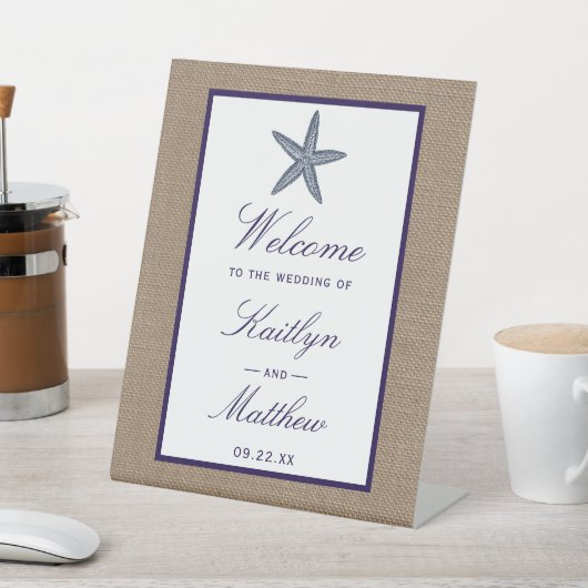 Het Collectie van de marineslankerende strandbruil Reclamebord Met Voetstuk (Insitu)