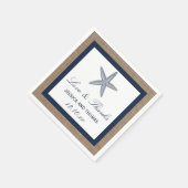 Het Collectie van de marineslankerende strandbruil Servetten (Hoek)