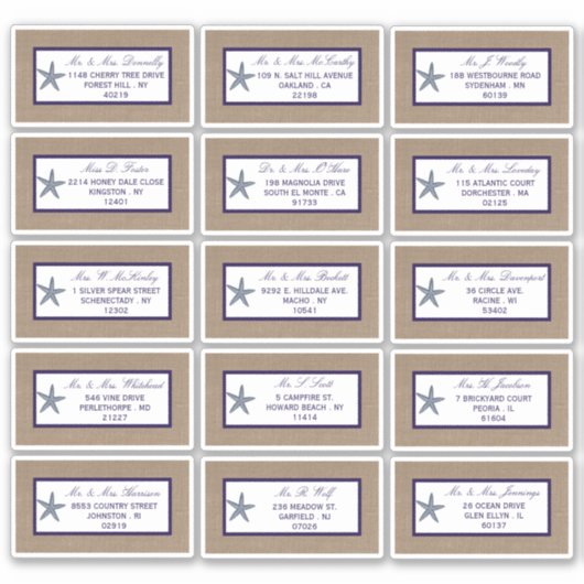 Het Collectie van de marineslankerende strandbruil Sticker (Voorkant)