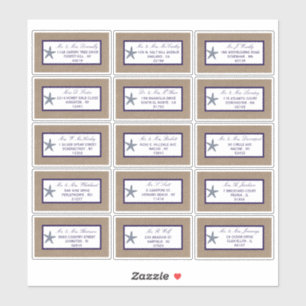 Het Collectie van de marineslankerende strandbruil Sticker