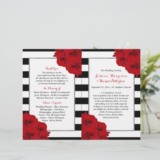 Het Collectie van de moderne Luxe bruiloft - Rode  (Staand voorkant)