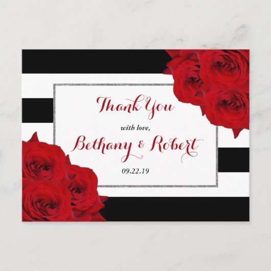 Het Collectie van de moderne Luxe bruiloft - Rode  Aankondigingskaart (Voorkant)