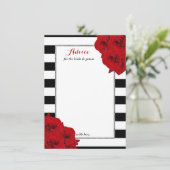 Het Collectie van de moderne Luxe bruiloft - Rode  Advieskaart (Staand voorkant)
