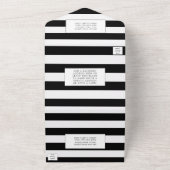 Het Collectie van de moderne Luxe bruiloft - Rode  All In One Uitnodiging (Buitenkant)