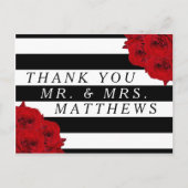 Het Collectie van de moderne Luxe bruiloft - Rode  Briefkaart (Voorkant)