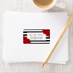 Het Collectie van de moderne Luxe bruiloft - Rode  Etiket