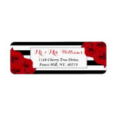 Het Collectie van de moderne Luxe bruiloft - Rode  Etiket (Voorkant)