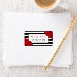 Het Collectie van de moderne Luxe bruiloft - Rode  Etiket