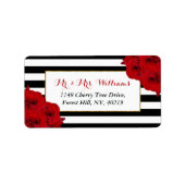 Het Collectie van de moderne Luxe bruiloft - Rode  Etiket (Voorkant)