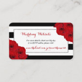 Het Collectie van de moderne Luxe bruiloft - Rode  Informatiekaartje (Voorkant)