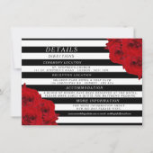 Het Collectie van de moderne Luxe bruiloft - Rode  Kaart (Voorkant)