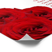 Het Collectie van de moderne Luxe bruiloft - Rode  Poster (Hoek)