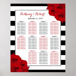 Het Collectie van de moderne Luxe bruiloft - Rode  Poster