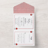 Het Collectie van de Monogram-spelkaart All In One Uitnodiging (Binnen)