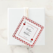 Het Collectie van de Monogram-spelkaart Bedankjes Labels (In situ)