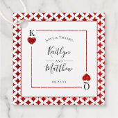 Het Collectie van de Monogram-spelkaart Bedankjes Labels (Voorkant)