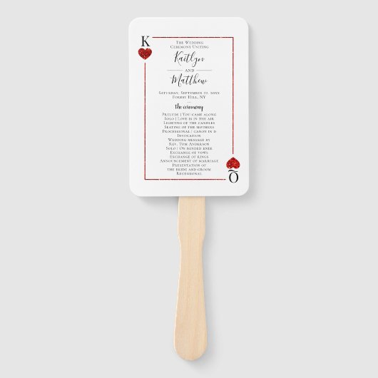 Het Collectie van de Monogram-spelkaart Handwaaier (Voorkant)