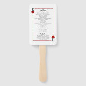 Het Collectie van de Monogram-spelkaart Handwaaier (Achterkant)