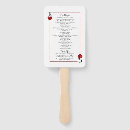 Het Collectie van de Monogram-spelkaart Handwaaier (Achterkant)