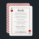 Het Collectie van de Monogram-spelkaart Informatiekaartje<br><div class="desc">Viel in stijl met deze stijlvolle en zeer trendy trouwdetailkaarten. Dit ontwerp is gemakkelijk te personaliseren met uw speciale gebeurtenisformulering en uw gasten zullen enthousiast zijn wanneer zij deze geweldige kaarten ontvangen.</div>