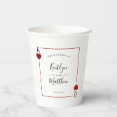 Het Collectie van de Monogram-spelkaart Papieren Bekers (Achterkant)