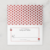 Het Collectie van de Monogram-spelkaart Plaatskaartje (Buitenkant ongevouwen)