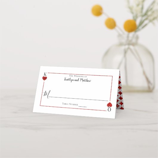 Het Collectie van de Monogram-spelkaart Plaatskaartje (Voorkant)