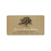 Het  Collectie van de Oak-boom Etiket (Voorkant)