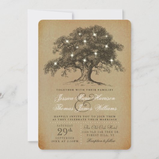 Het  Collectie van de Oak-boom Kaart (Voorkant)