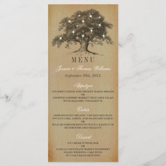 Het  Collectie van de Oak-boom - Menu (Voorkant)