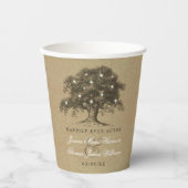 Het Collectie van de Oak-boom Papieren Bekers (Voorkant)