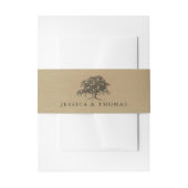 Het  Collectie van de Oak-boom Uitnodigingen Wikkel (Voorkant Voorbeeld)