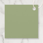 Het Collectie van de Olive Branch Wedding Bedankjes Labels (Achterkant)