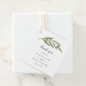 Het Collectie van de Olive Branch Wedding Bedankjes Labels (In situ)