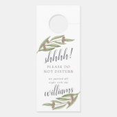 Het Collectie van de Olive Branch Wedding Deurhanger (Achterkant)