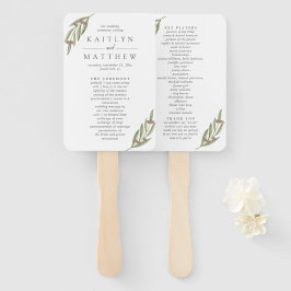 Het Collectie van de Olive Branch Wedding Handwaaier