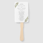 Het Collectie van de Olive Branch Wedding Handwaaier (Voorkant)